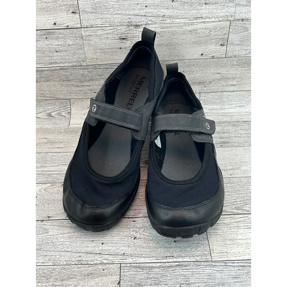 Merrell Pure Glove Black Mary Jane Barefoot Vibram Shoes Women Sz 7.5 J35722